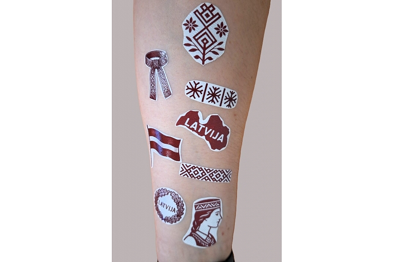 Patriotic temporary tattoos
