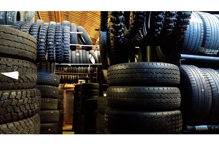 Sale of used tires