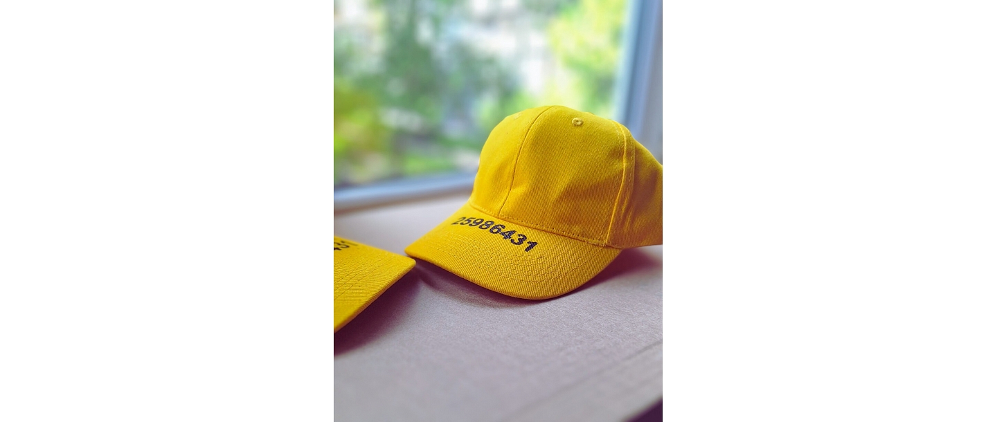 hat with inscription