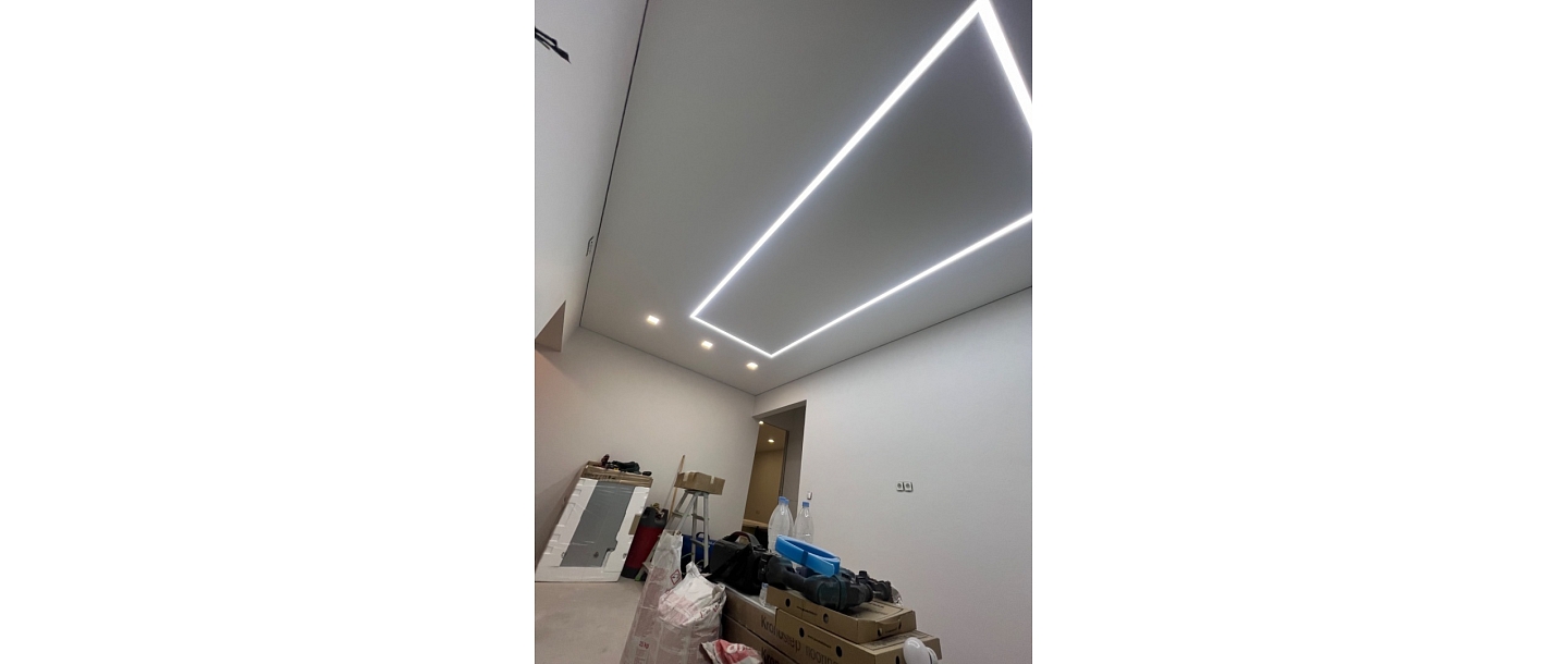 Installation of stretch ceilings
