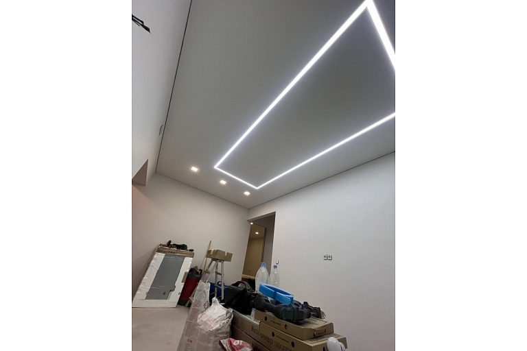 Installation of stretch ceilings