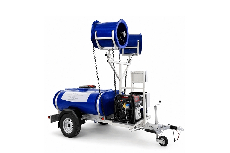 Mobile PIRA spraying for indoor and outdoor areas
