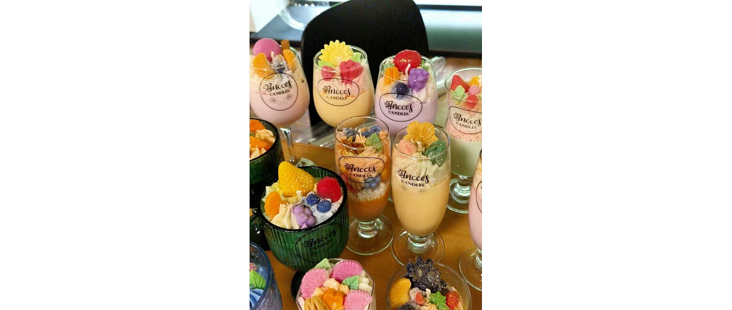 beautiful homemade candles