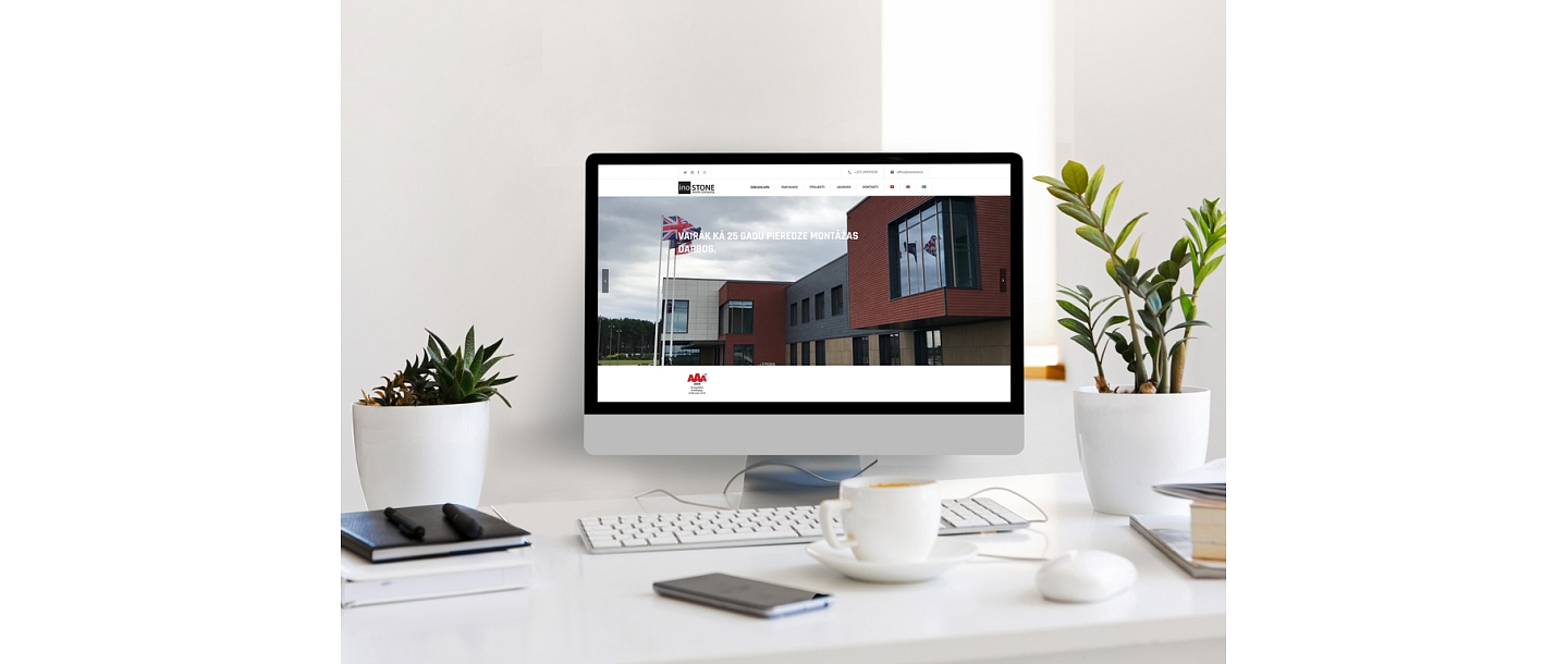 Компания TOP Design разработала корпоративный веб-сайт для строительной и фасадной компании
