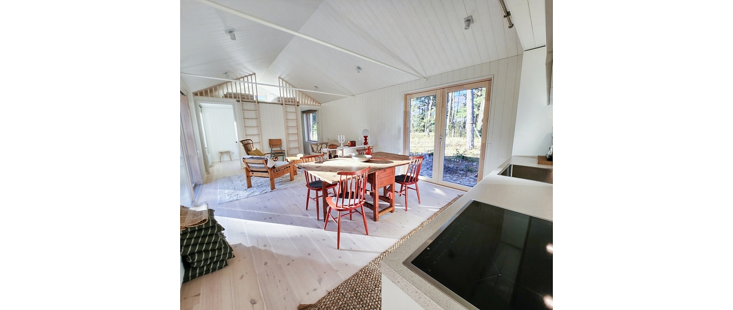 Wooden house interior