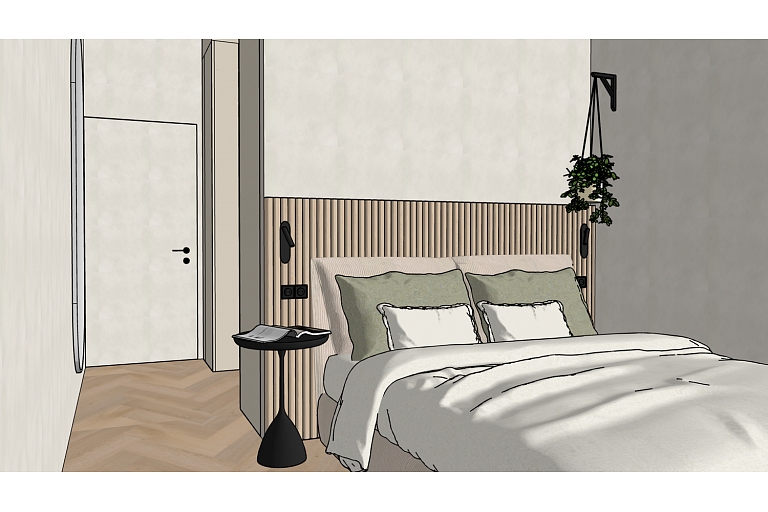 Guļamistabas interjera dizains