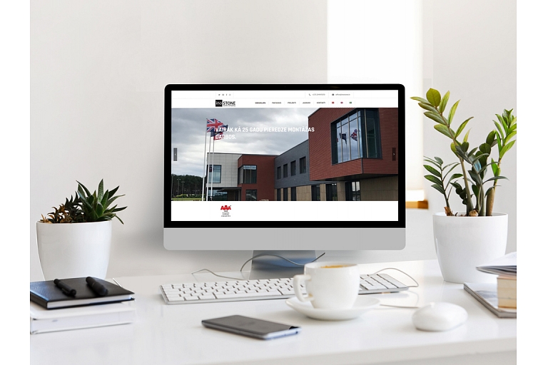 TOP Design corporate website for a construction and facade company