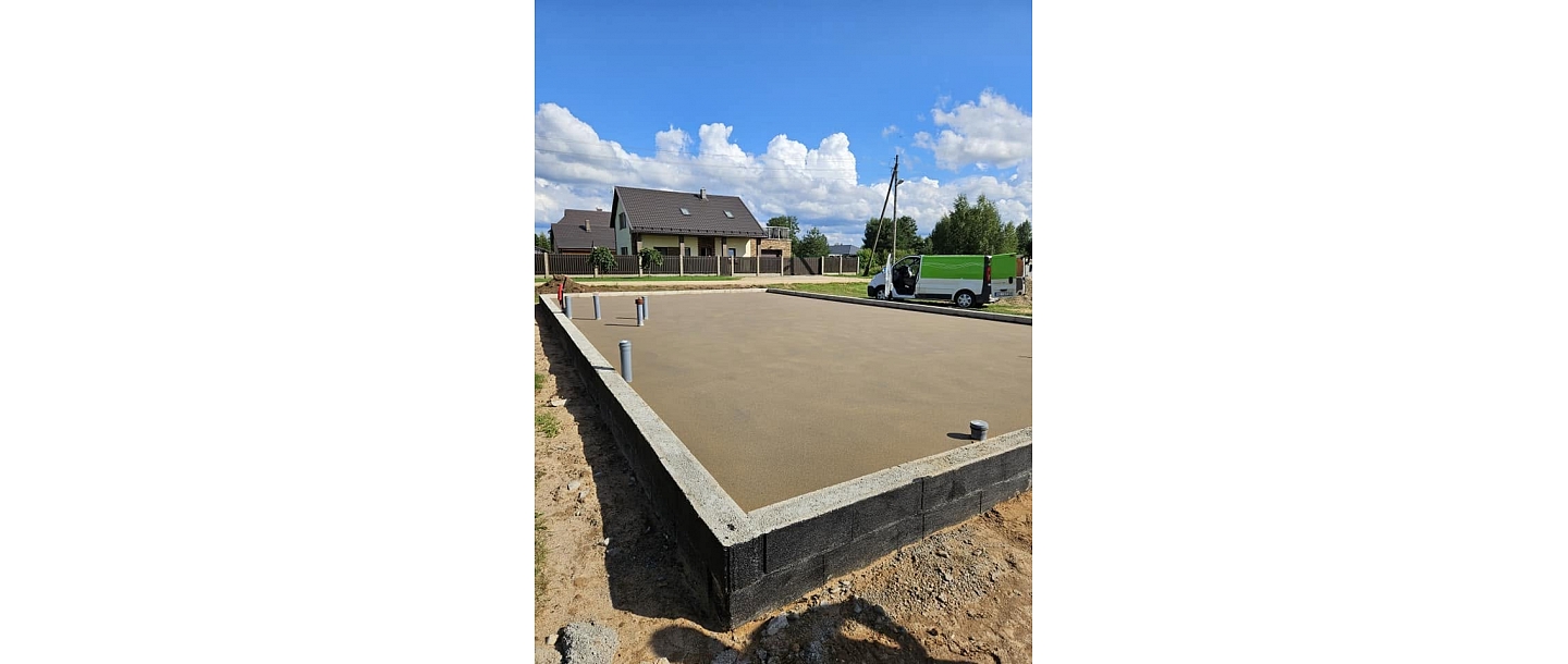 casting of concrete floors