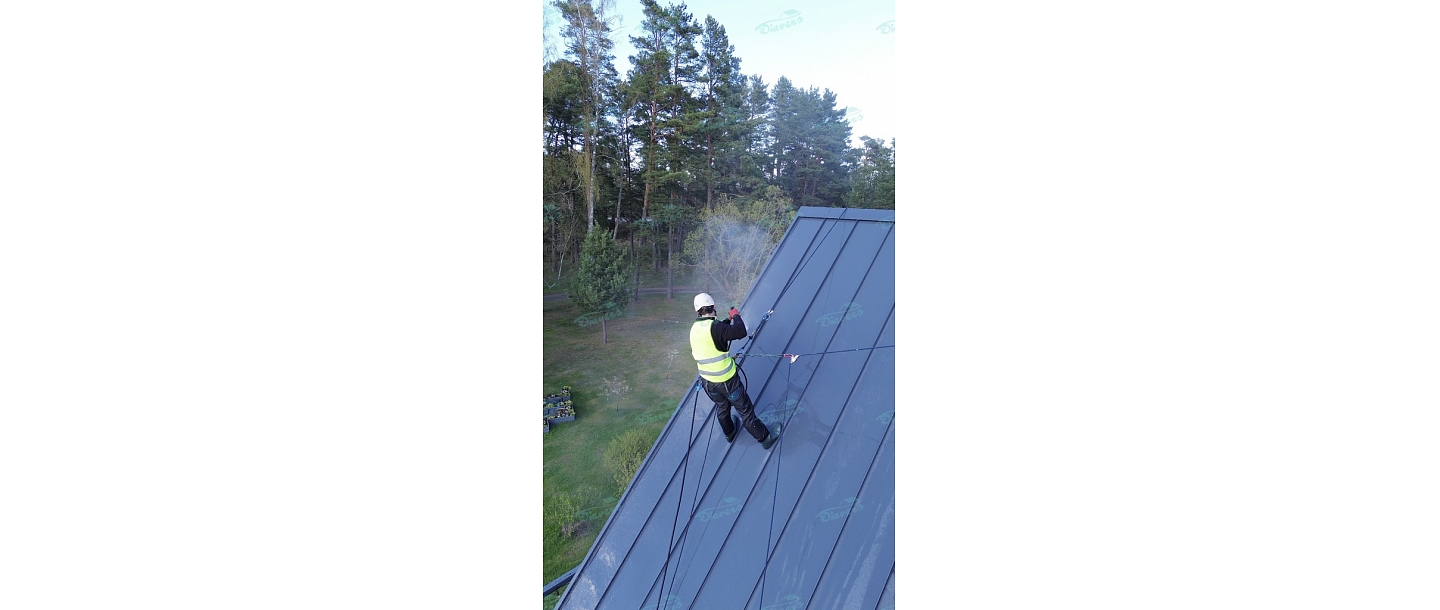 Roof washing