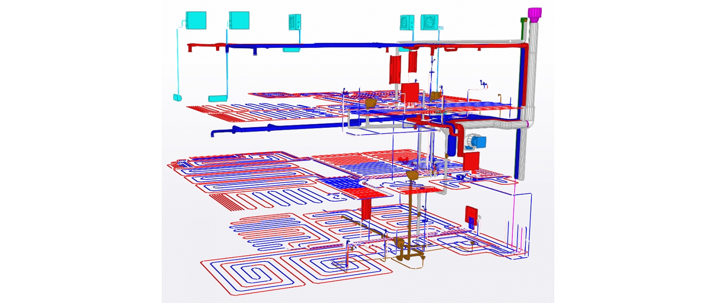 Daudzlīmeņu AVK sistēmu 3D modelēšana BIM vidē