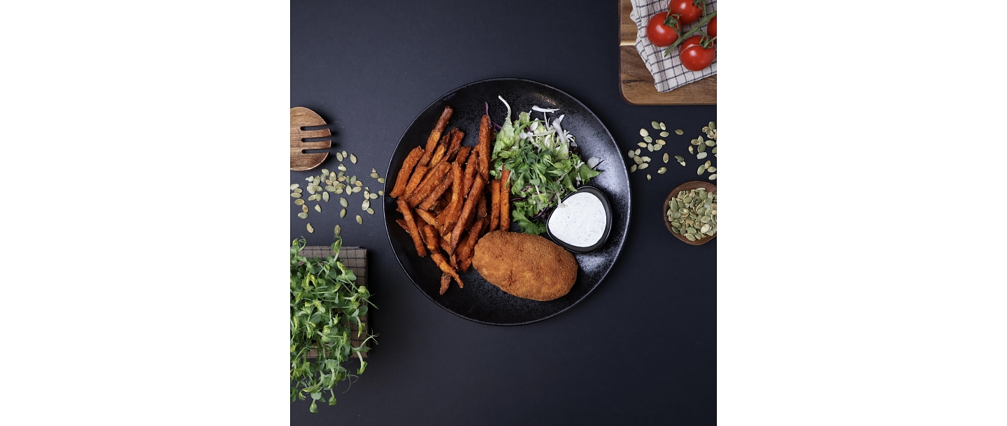 Kiev cutlet - crispy on the outside, soft inside