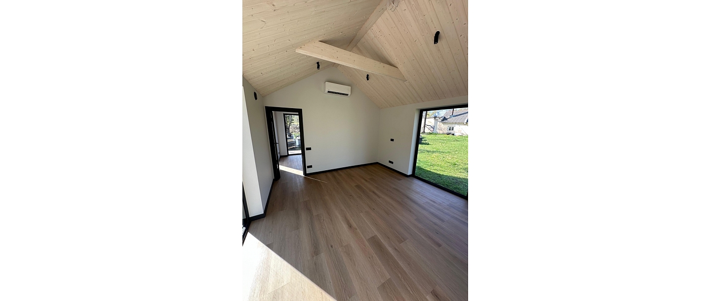 Moduļu mājas apdare