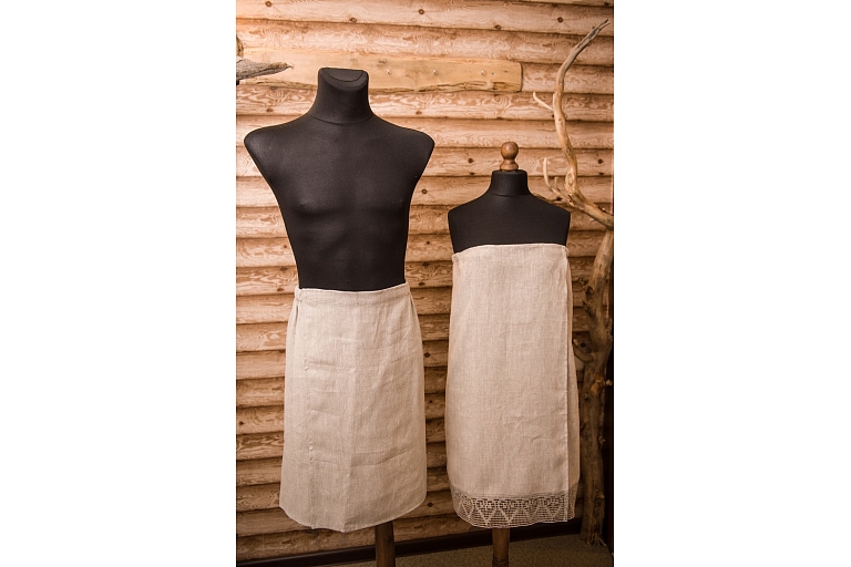 Set of sauna skirts for men, sauna dress for women