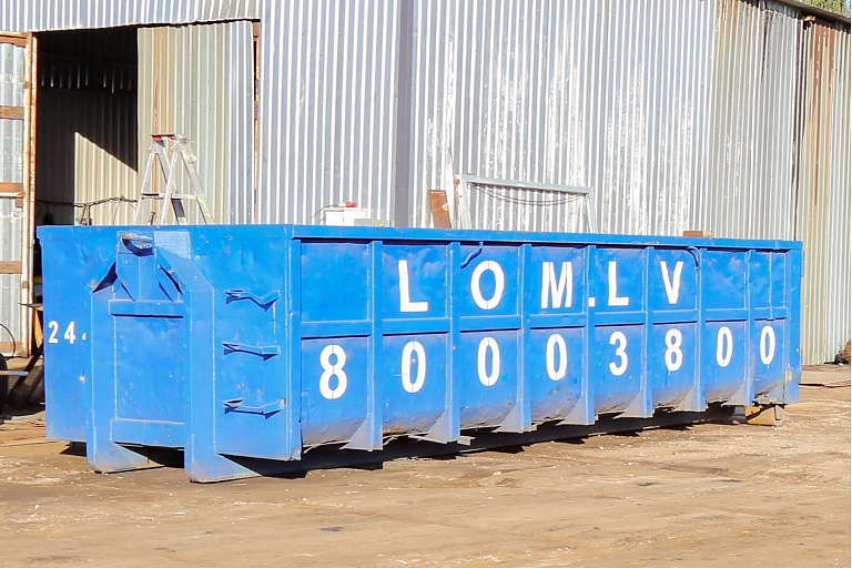 Lease of containers for scrap metals