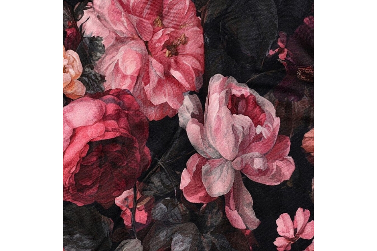 Peony patterned loop knit