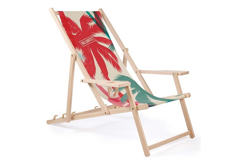 Beach chair with print