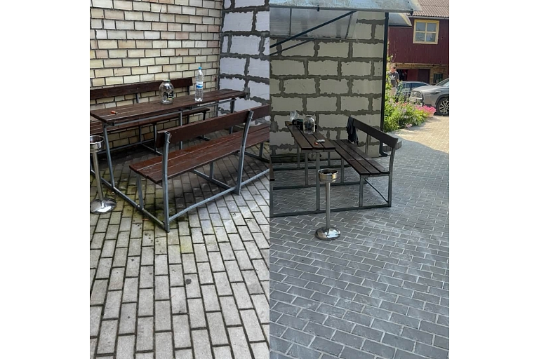 Bruģa tīrīīšana