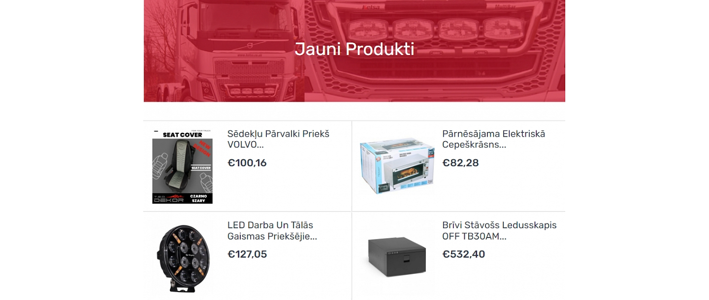 Brīvi stāvošs ledusskapis kravas automašīnām