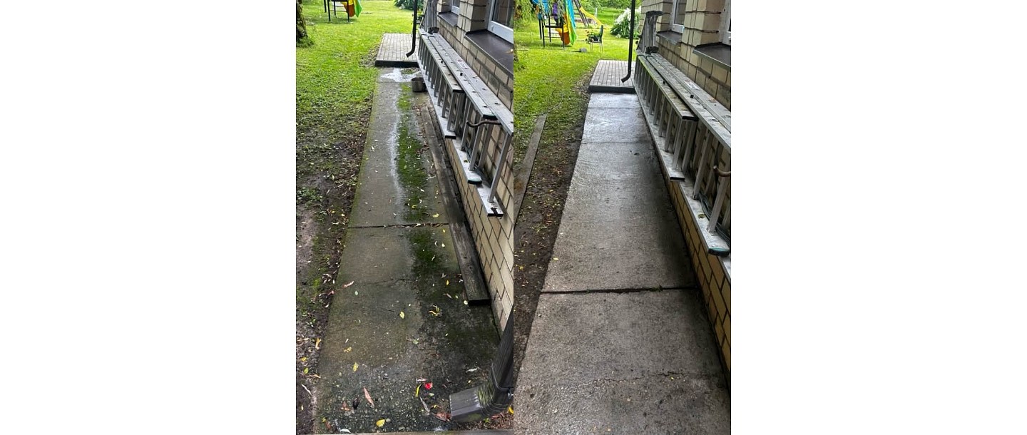 Concrete surface cleaning