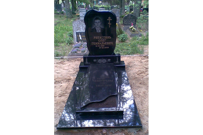 Grave curbs. Improvement of cemetery territories