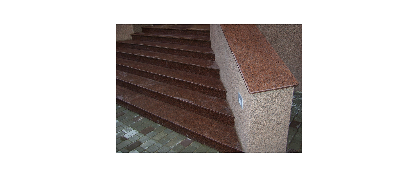 Granite stairs, table, kitchen surface, window-sill, mantelpiece, souvenir making.