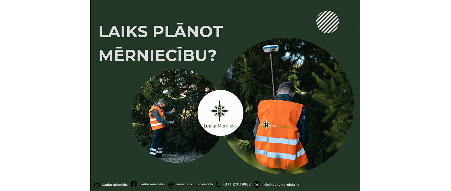 Laiks plānot mērniecību?