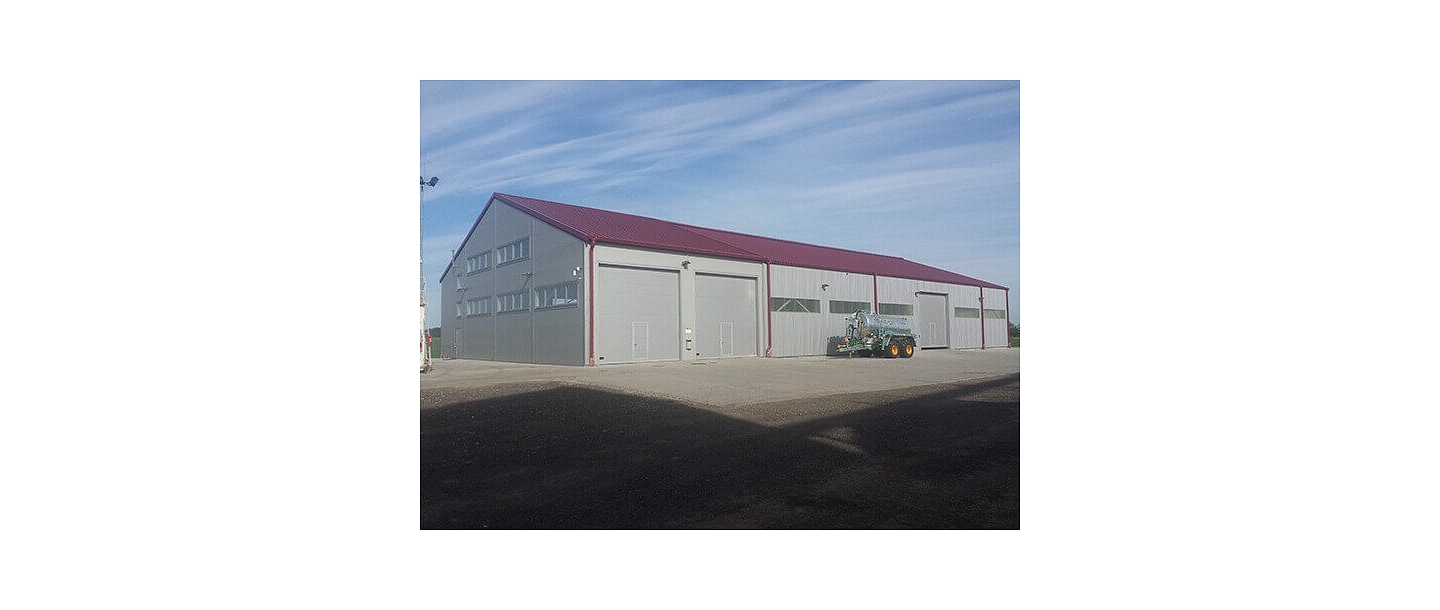 Agricultural machinery hangar
