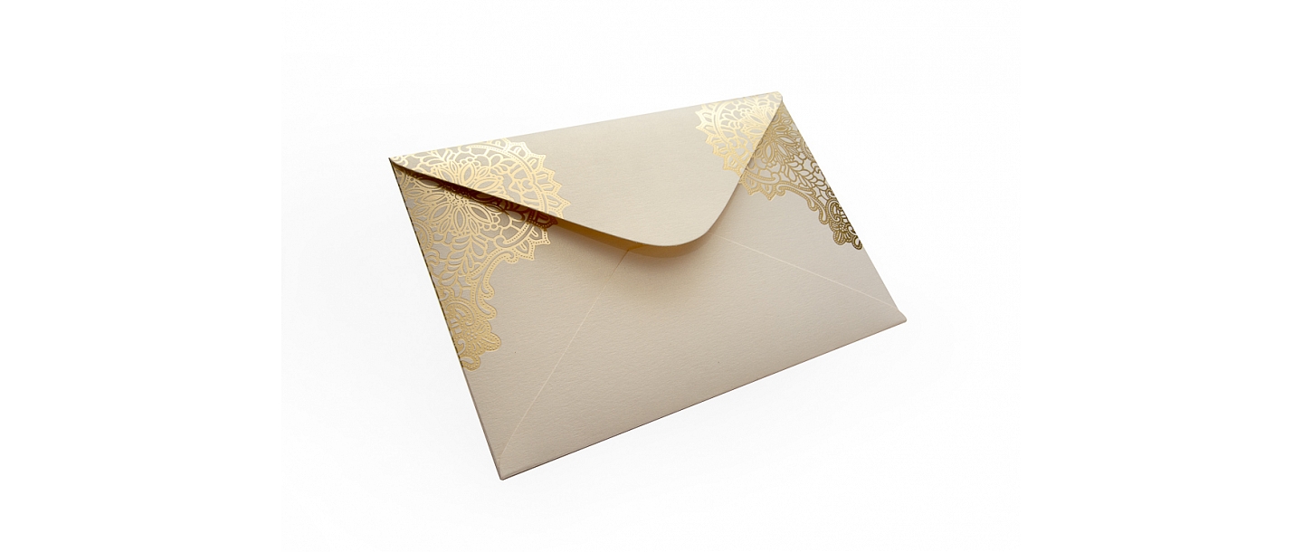 Envelope with foil