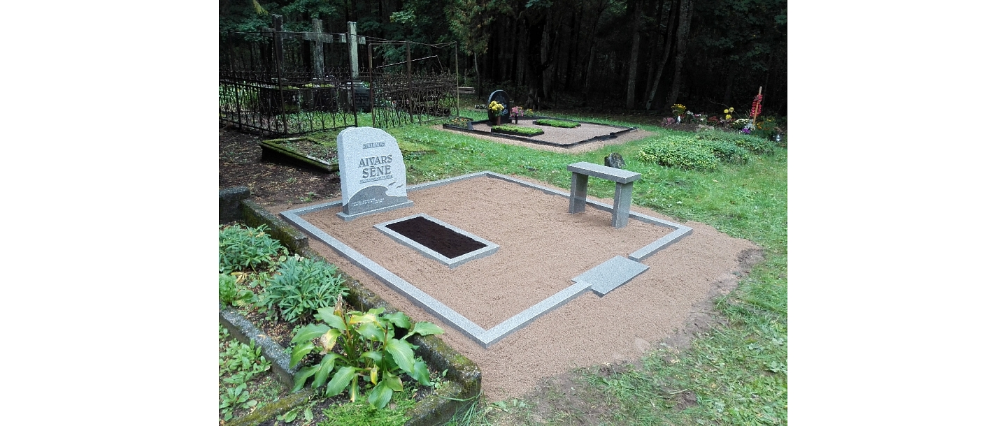 AA workshop, stone processing, tombstones