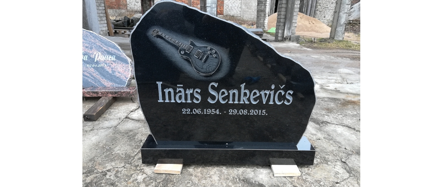 A A darbnīca, akmens apstrāde, kapu pieminekļi