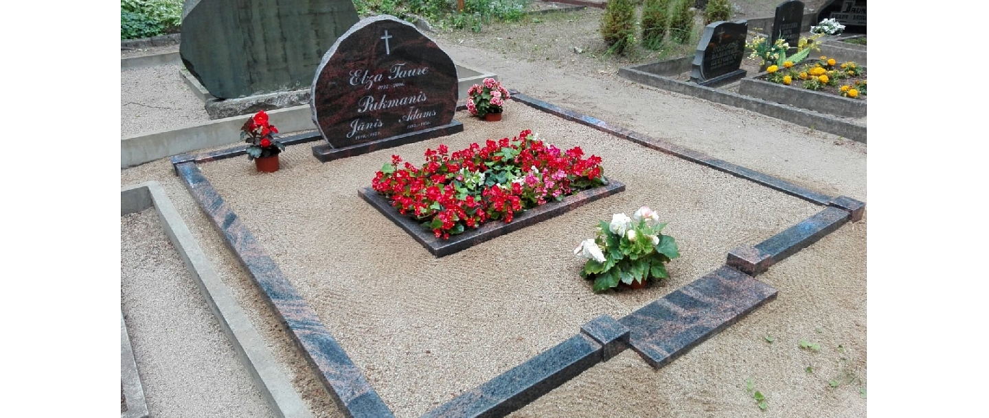 AA workshop, stone processing, tombstones
