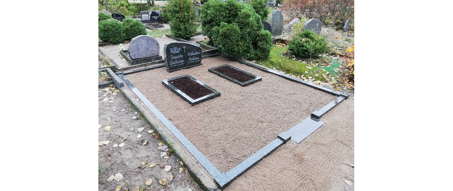 A A darbnīca, akmens apstrāde, kapu pieminekļi