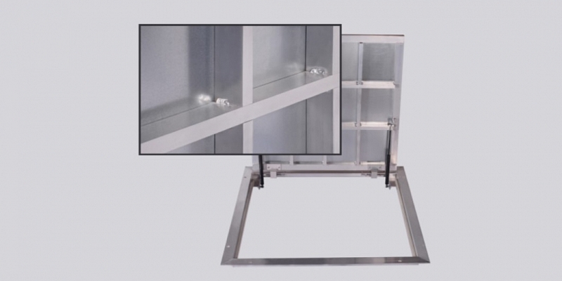 Sunroof with gas springs