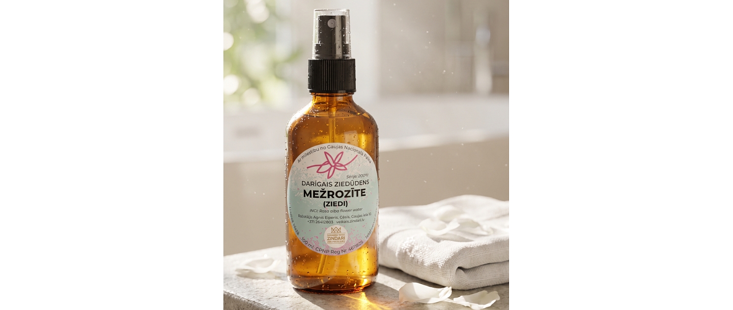 Mežrozīšu hidrolāts (Rožūdens) Zindari
