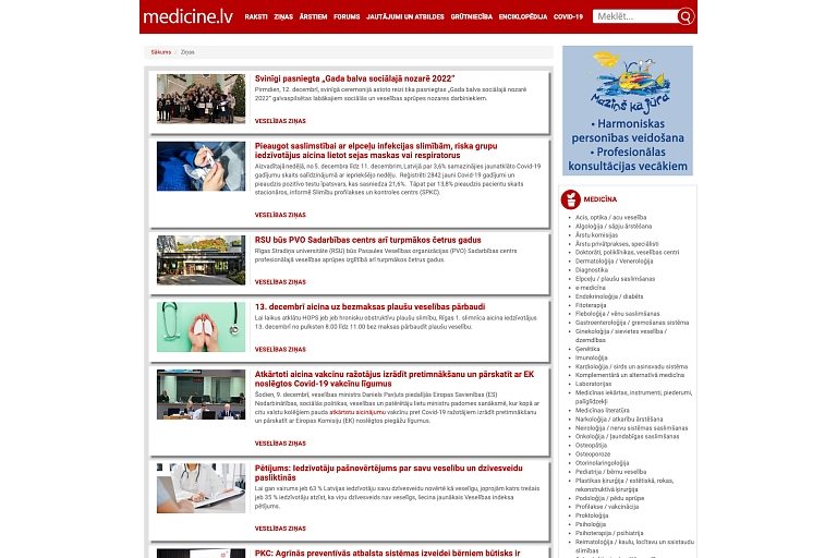 medicine.lv news