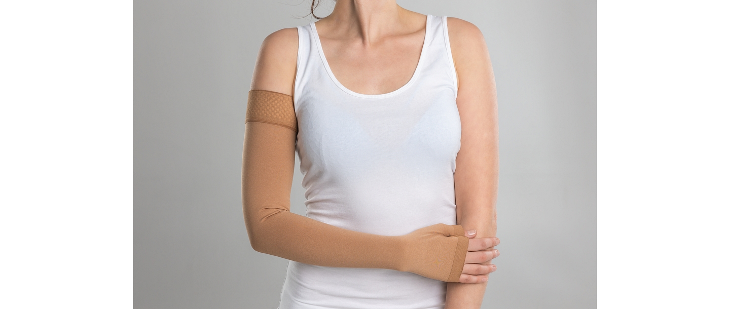 Medicīniskā kompresijas piedurkne bez plaukstas daļas, Modelis CG501 -  II kompresijas klase 23-32 mm Hg