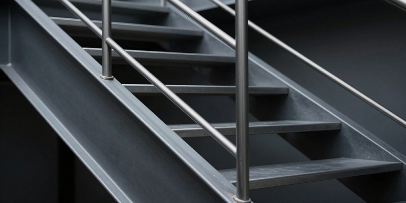 Metal stairs