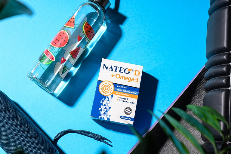 NATEO D vitamīns, omega 3 kapsulas