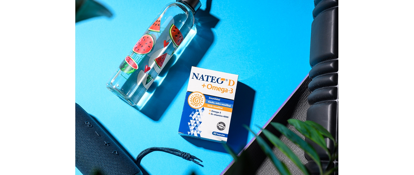 NATEO D vitamīns, omega 3 kapsulas