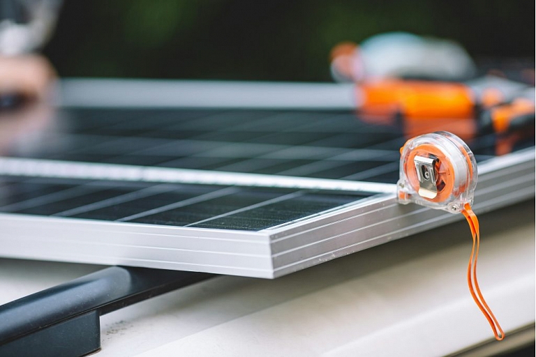 Solar panel installation