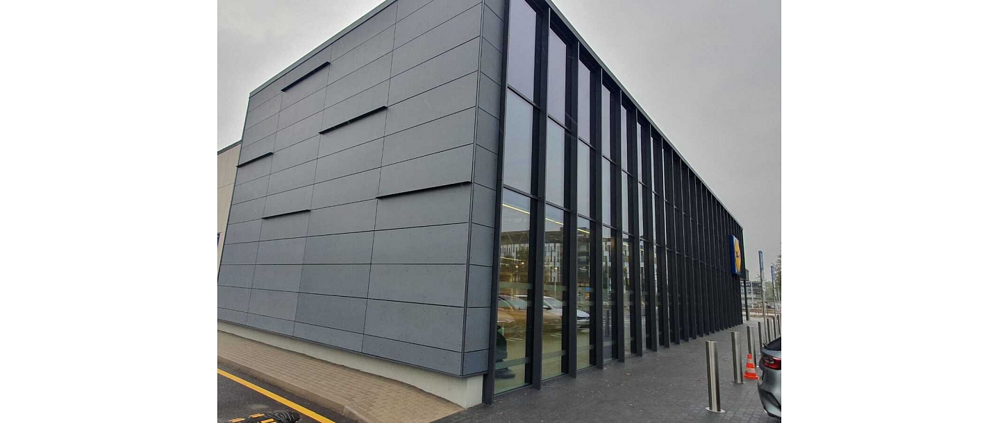 Строительство магазина LIDL на улице Ремтес