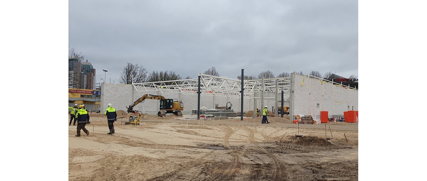 Construction of LIDL on Remtes Street