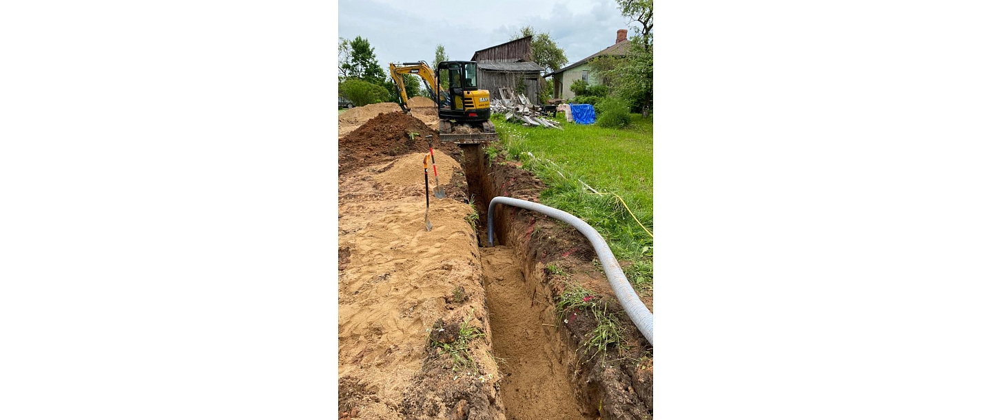 Sewerage and water pipeline construction