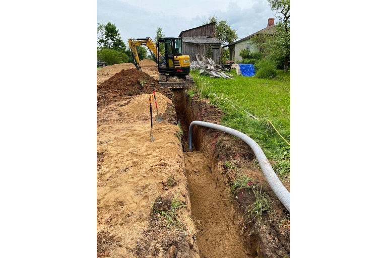 Sewerage and water pipeline construction