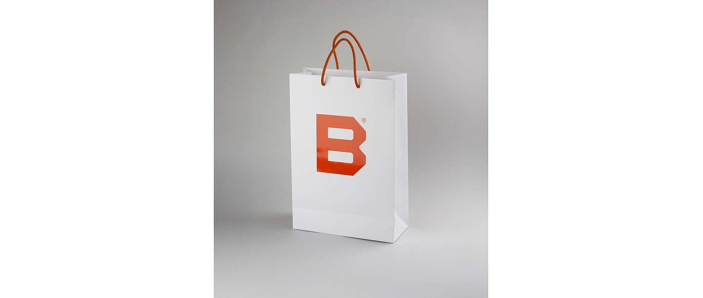 Paper gift bags with print