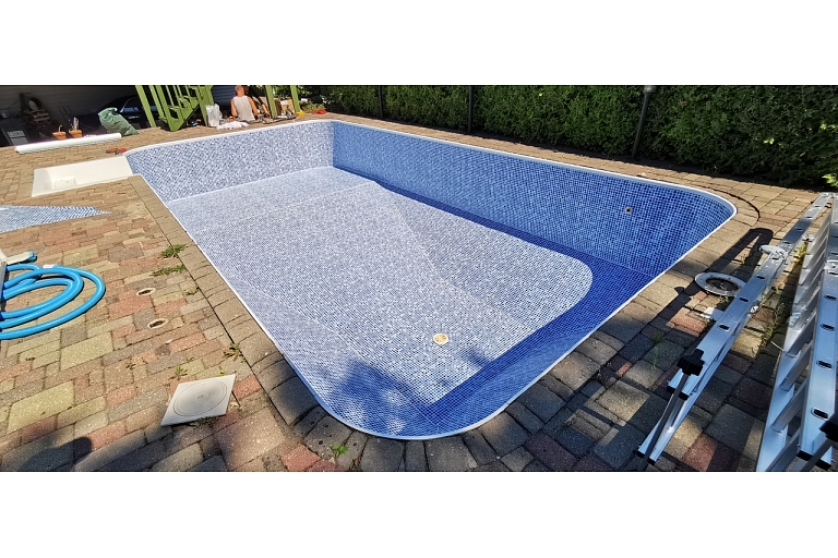 In the process of building a swimming pool