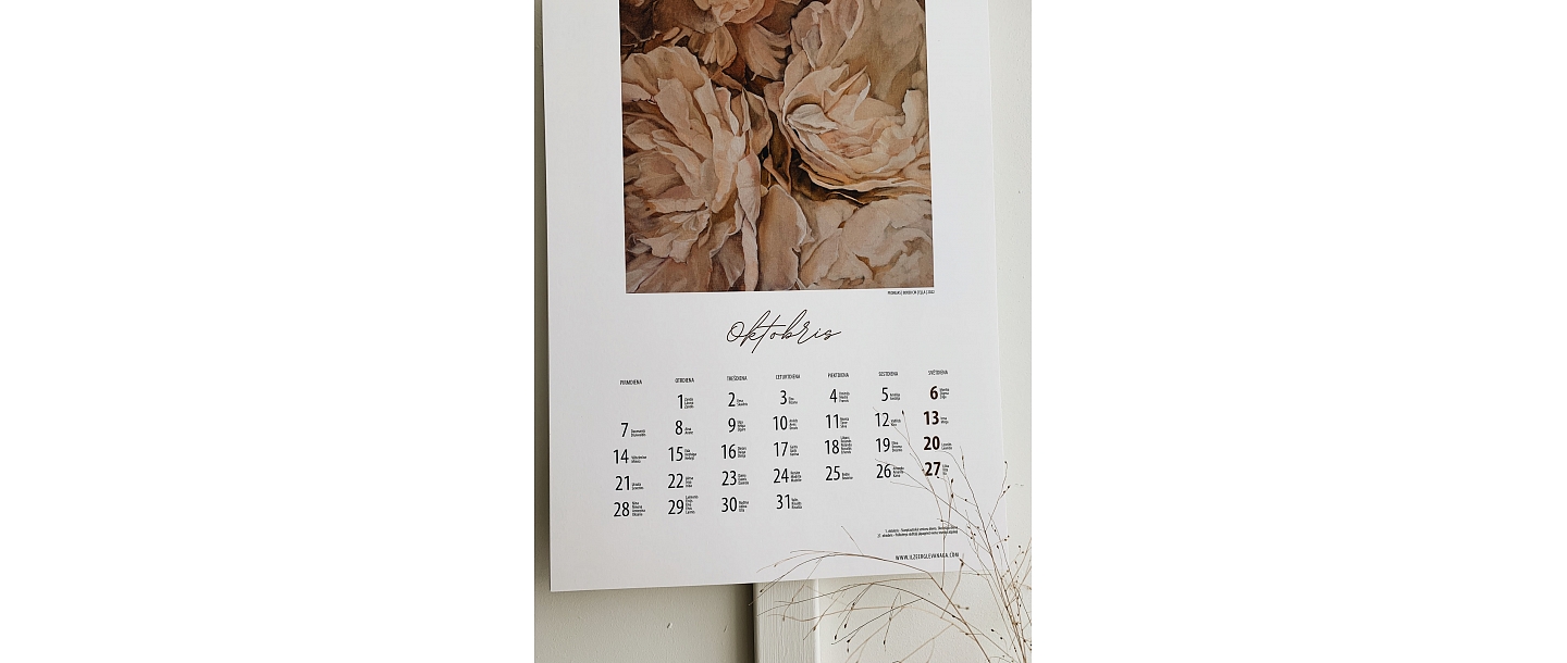 Peony calendar