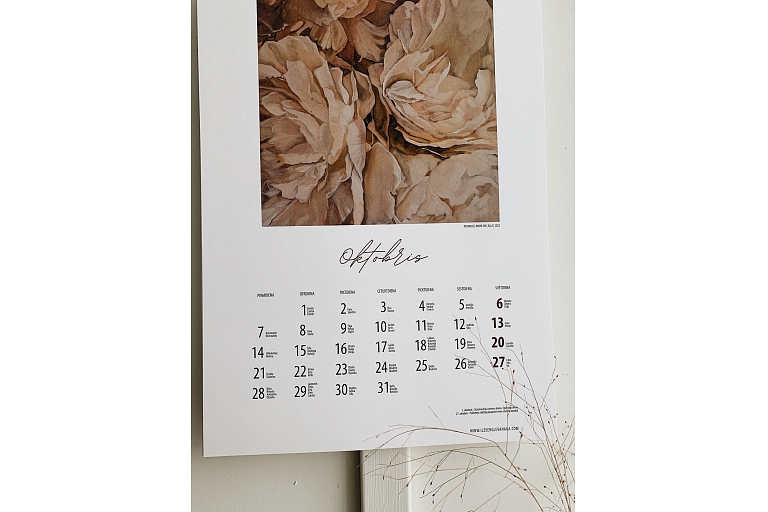 Peony calendar