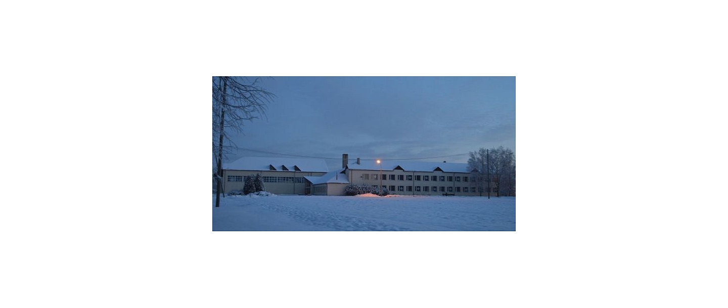 Kalsnava elementary school winter