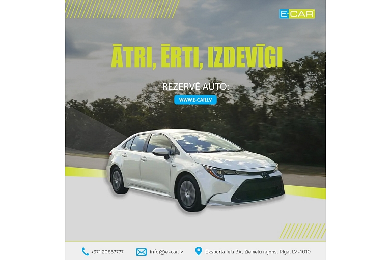 Izdevīga auto noma